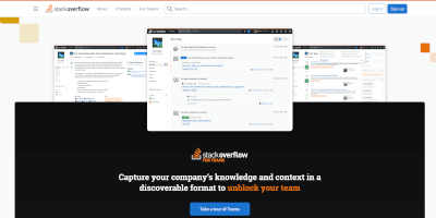 Screenshot Stackoverflow webpage.
