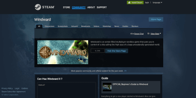 Screenshot Steamcommunity webpage.