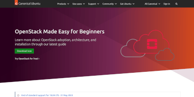 Screenshot Ubuntu / Debian operating system webpage.