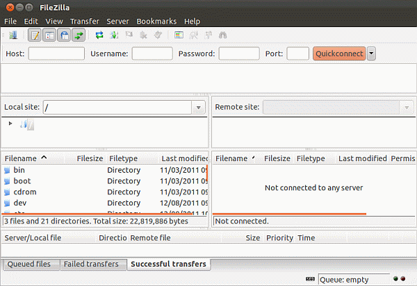 Ubuntu Nautilus SSH connect to server
