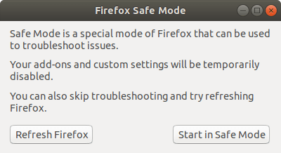 Firefox safe mode, refresh, reset settings