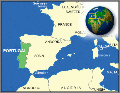 Portugal, Estremadura, map